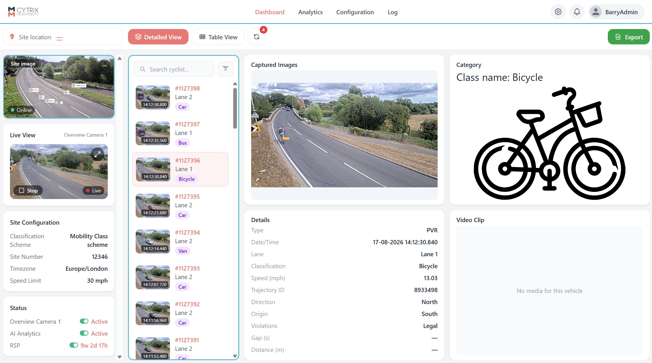 Cytrix detailed vehicle view